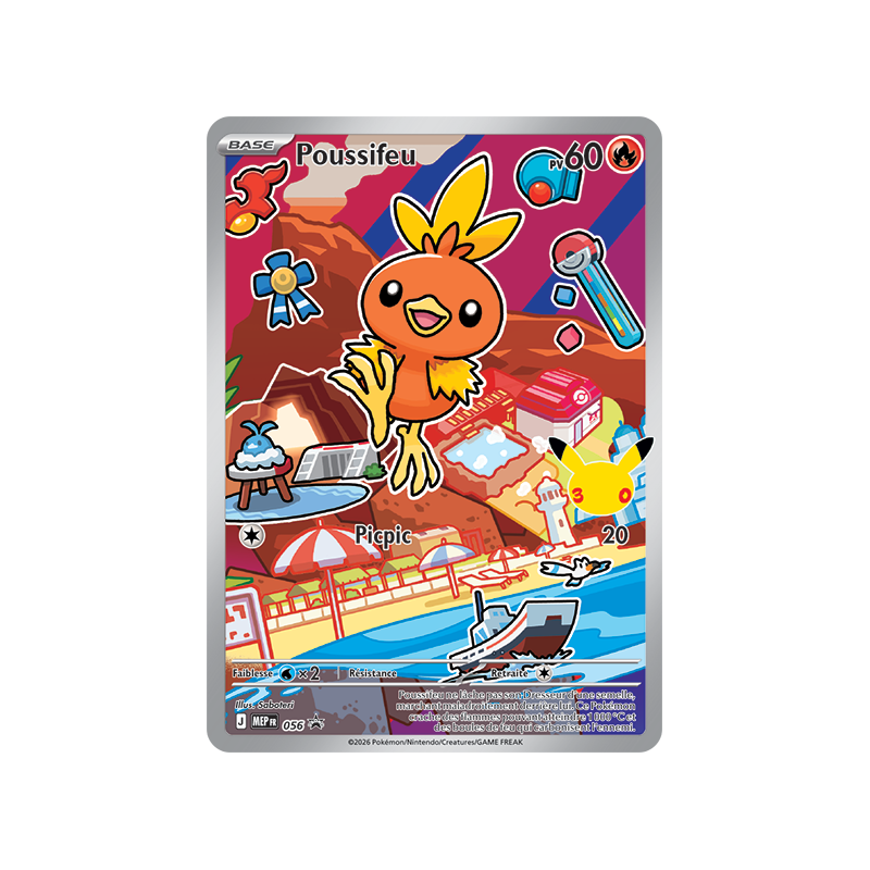 Carte Pokémon Poussifeu 56 Promo ME