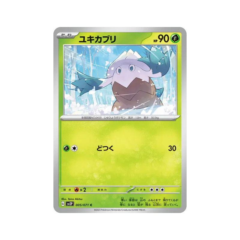 Carte Pokémon Japonaise Blizzi 005/071 Snow Hazard