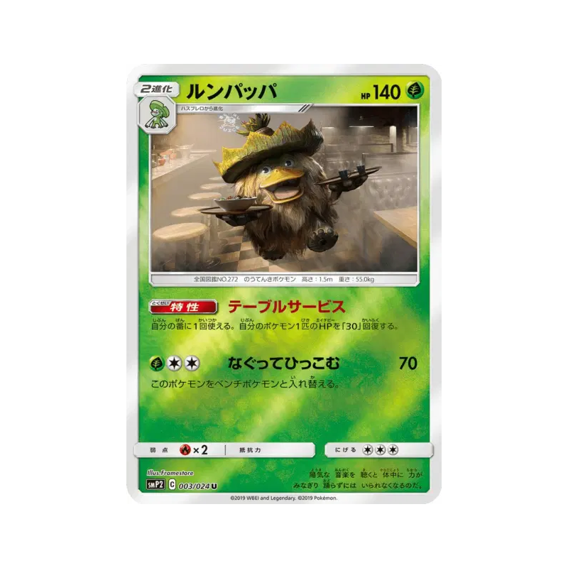 Carte Pokémon Japonaise Ludicolo 003/024 Detective Pikachu
