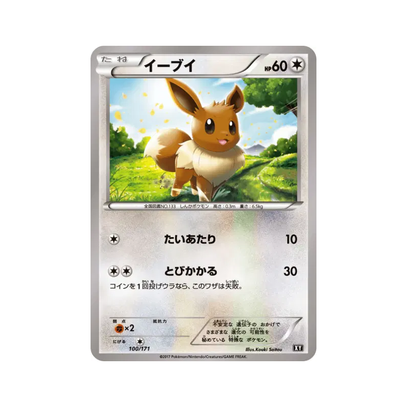 Carte Pokémon Japonaise Evoli 100/171 The Best of XY