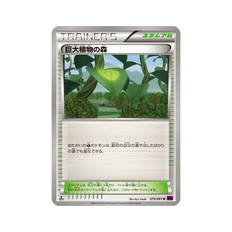 Carte Pokémon Japonaise Forêt de Plantes Géantes 079/081 Bandit Ring