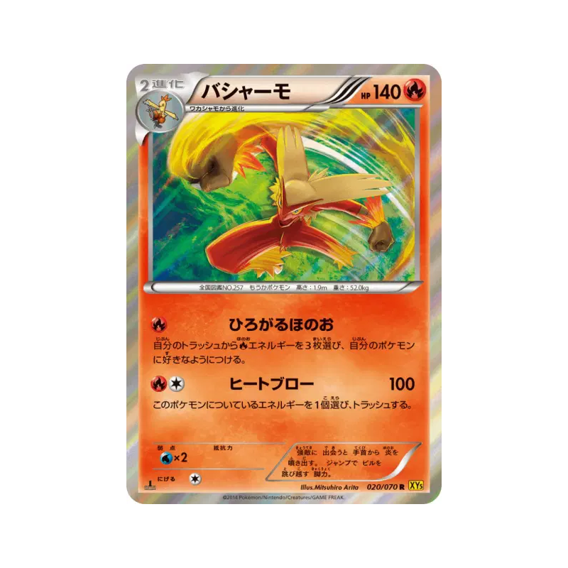 Carte Pokémon Japonaise Brasegali 020/070 Gaia Volcano